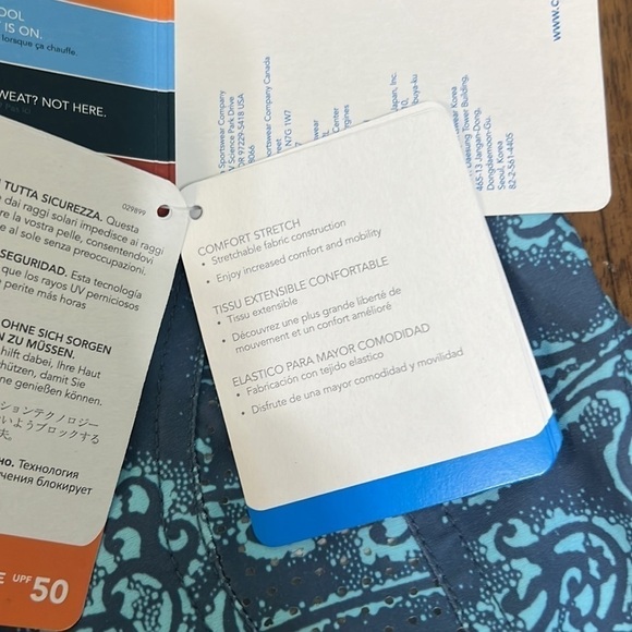 NWT Columbia Drainmaker Swim Board Shorts Aqua Windy Waters Print size 6 - Picture 9 of 16